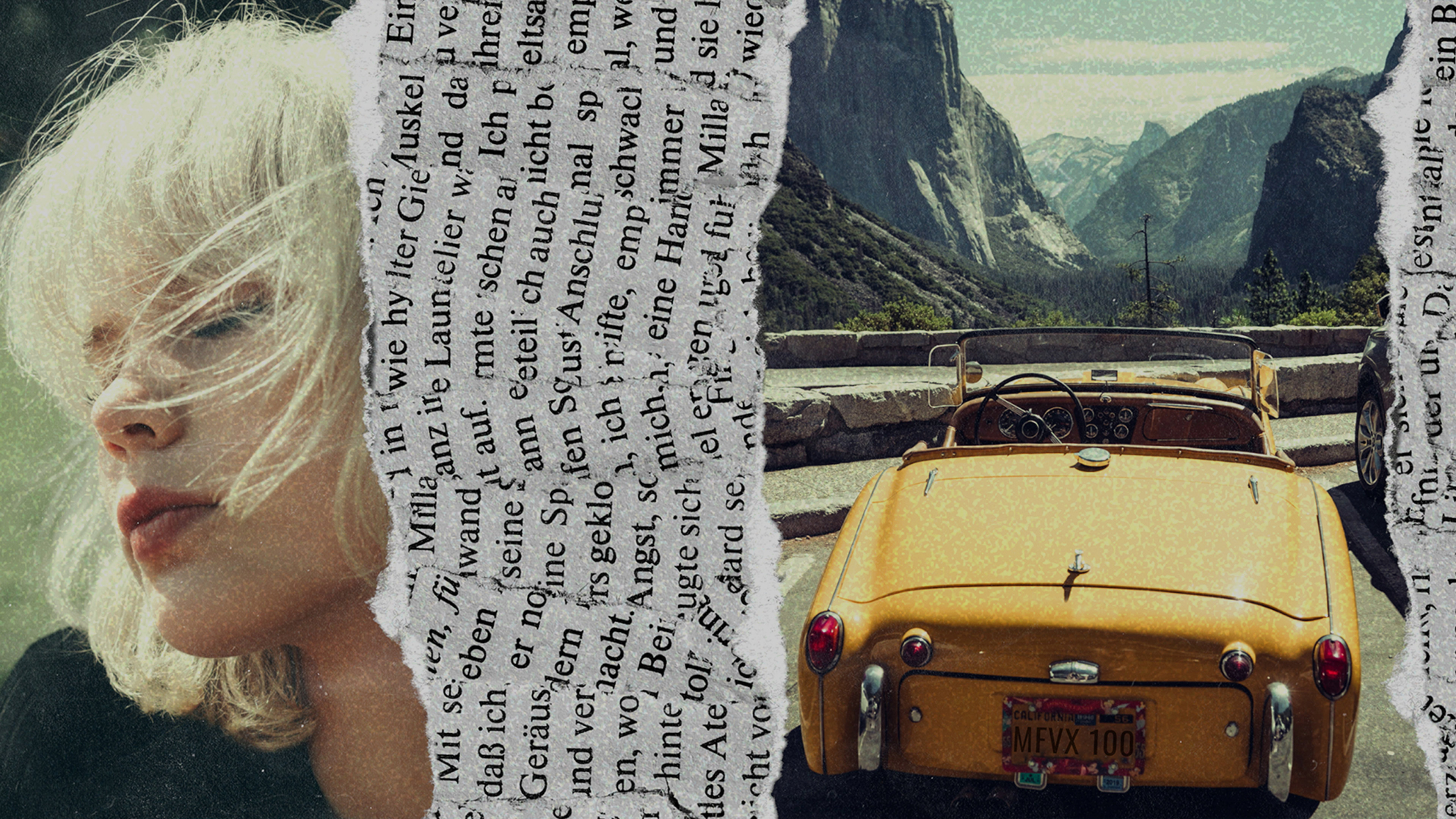 newspaper part, ripped