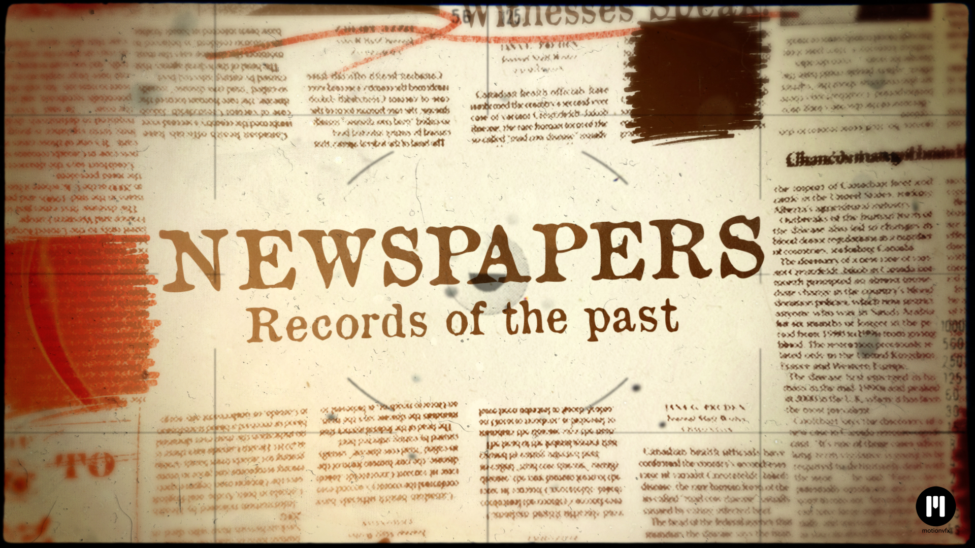 Adobe After Effects Templates - AE_Project_0300 - Newspaper Archive Template for After Effects CC